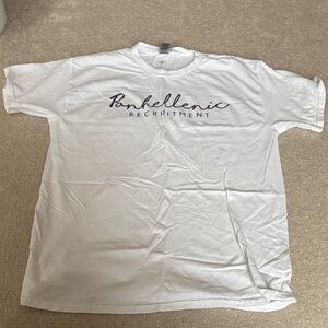 White Panhellenic Recruitment T-Shirt